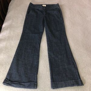 White House Black Market Blanc Dream Dark Wash Denim Bootcut Leg Jeans size 10